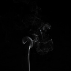 smoke on black background