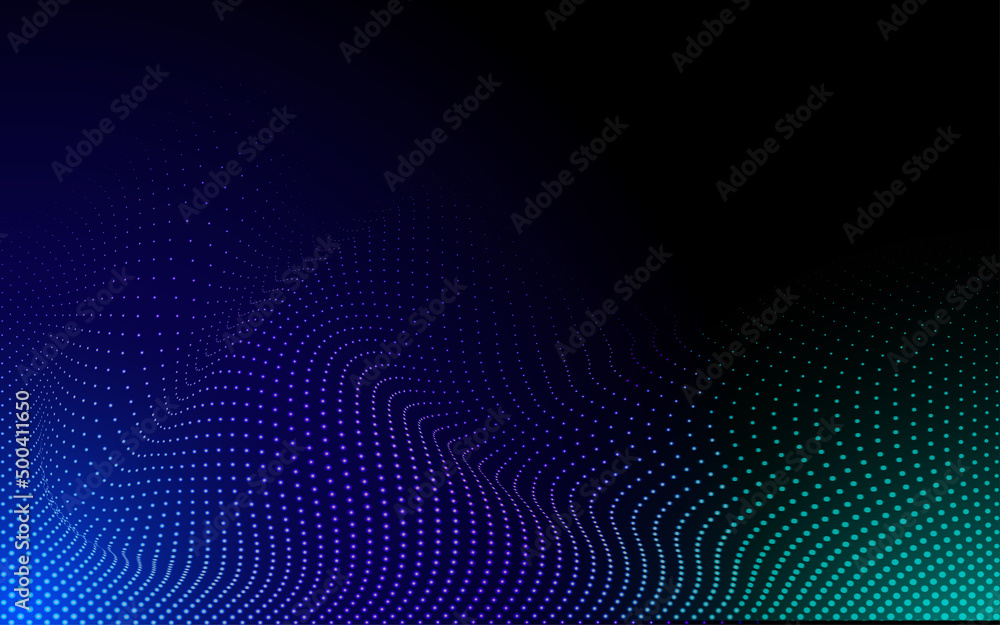 Poster modern technology background with connecting lines and dots free vector