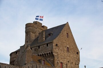 old castle in the city