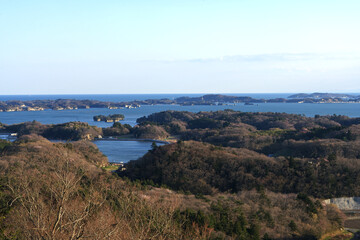 Fototapeta na wymiar 冬に訪れる松島