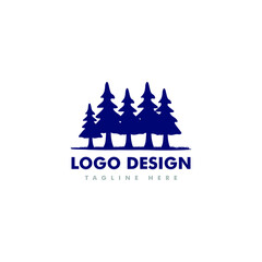 pine tree logo design. inspirational logo