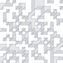 Implementation of Edward Zajec’s “Il Cubo” from 1971. Essentially a Truchet tile set of 8 tiles and rules for placement art illustration
