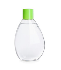 Bottle of baby oil isolated on white