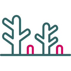 Obraz premium Coral Icon