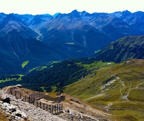 landscape in the Alps