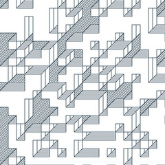 Implementation of Edward Zajec’s “Il Cubo” from 1971. Essentially a Truchet tile set of 8 tiles and rules for placement art illustration