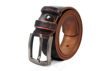 Men's belt made of genuine animal leather