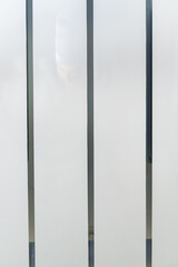 Fototapeta premium metal white wall radiator heating