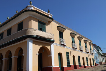 Fototapeta na wymiar Colonial houses in Trinidad, Cuba