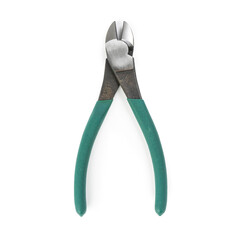 Wire cutter pliers  isolated on white background