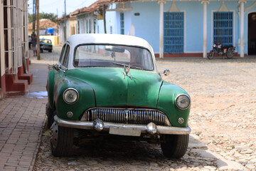 Vintage car in Trinidad, Cuba