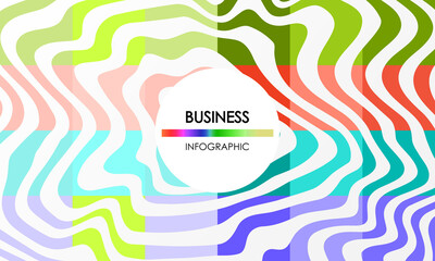 Business infographic. Presentation with elements of graph, diagram with steps, processes. Vector template diagram for creative business concept, banner, workflow layout