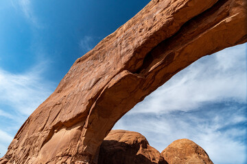 Arches National Park at Midday - Arches has many arches including the famous Delicate Arch, the Window Arch, the Double Arch and other features such as Tower of Babel, Turret Arch, and the Courthouse  © RebeccaDunnLevert