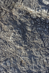 Stone wall texture background photo, copy space 