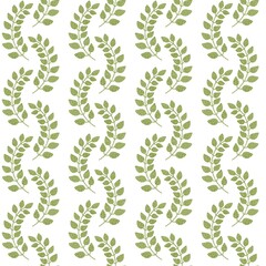 Floral seamless leaves branches pattern for fabrics and packaging and gifts and linens and kids and wrapping paper