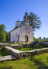 Fototapeta na wymiar Church of the Nativity of the Virgin in Cetinje, Montenegro