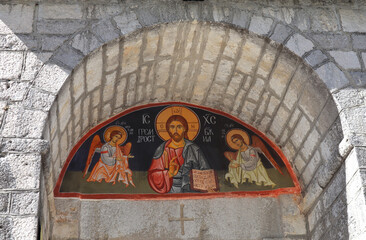 Fragment of Orthodox Monastery of the Nativity of the Blessed Virgin Mary in Cetinje, Montenegro