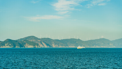 愛媛県伊方町　船上からの佐田岬