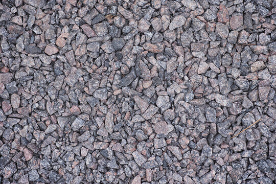 Crushed granite background. Close up.