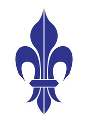 blue royal emblem silhouette