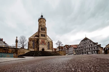 Blick auf St. Michael, Marktplatz Schwäbisch Hall, Baden-Württemberg © 0711bilder