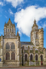 Obraz premium St. Peter church in Coutances, France