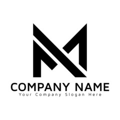 MM alphabet monogram vector letter logo design template creative modern mm  logo design m letter logo design
