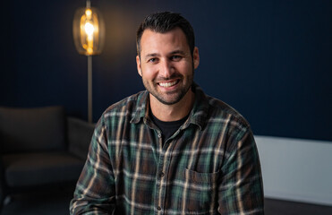 Handsome Man Smiling Portrait