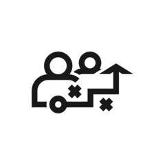 Joint strategy icon isolated on white background