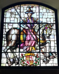 stained glass window in church