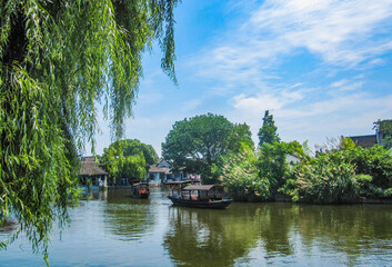 Obraz premium Xitang ancient town, Jiaxing, Zhejiang, China 