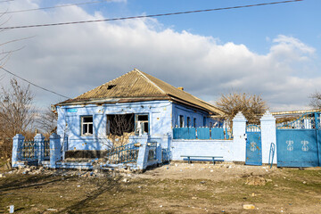 Barmashovo, Ukraine- March 18, 2022: War of Russia against Ukraine. Concept of Russian invasion....