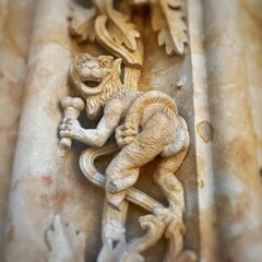 Dragon, detail Cathedral, Salamanca, Spain