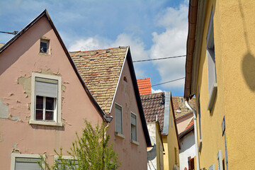 Fototapeta na wymiar wohnhäuser in westhofen