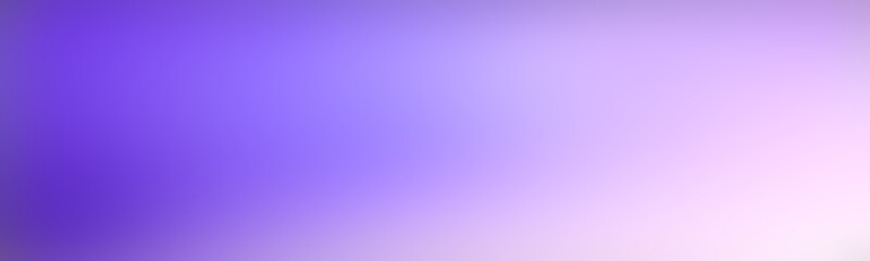 Wide smooth glowing clear unfocused dreamy wallpaper bright lilac. Gradient for banner, poster, cover, wallpaper, paper purple. Beautiful and gradient background.