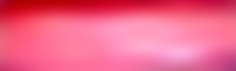 Wide abstract blurred gradient pink. Texture backdrop for greeting card and website, banner brilliant purplish pink. Background illustration for abstract.
