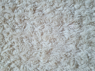 White gray faux fur velor and texture