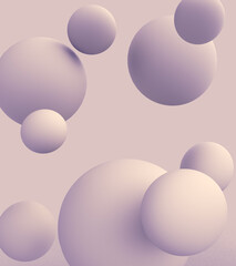 abstract background with circles. 3d rendering