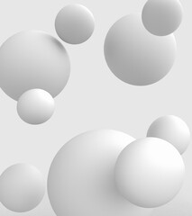 abstract white 3d sphere. 3d render