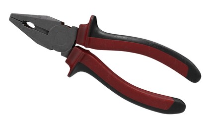 Fototapeta premium 3d illustration. A beautiful view of pliers toll on a white gradient background.