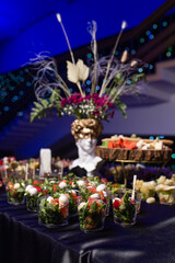 bruschetta in a plastic cup for the event