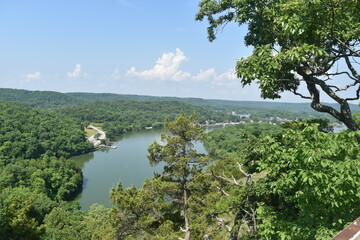 lake and mountains