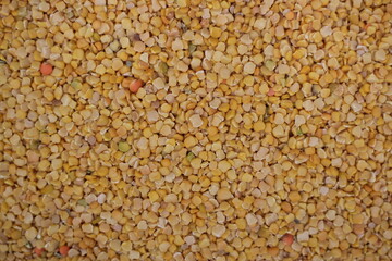 Lathyrus sativus, grass pea on a glass bowl