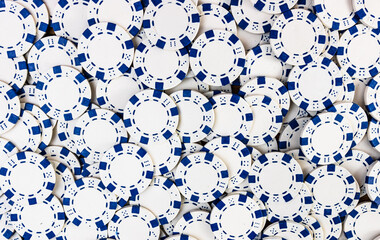 Poker chips background. Casino concept for business, risk, chance, good luck or gambling