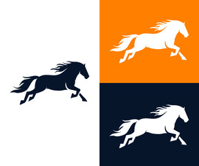 Fototapeta na wymiar Unique horse and animal logo design