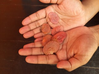 Butea monosperma seeds. It is a  species of Butea native.  Its other names flame of the...