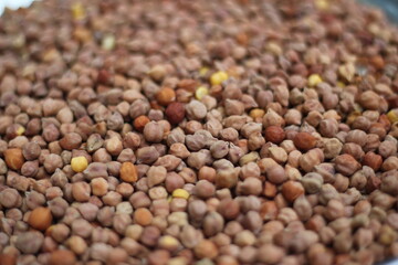 Chickpeas texture background