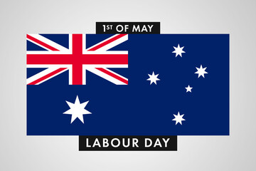 Australia Labor Day. International World Workers Day of Australia background, banner or poster