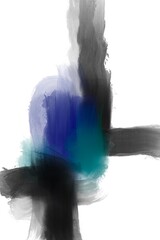 Abstract art design illustrations oil collection color minimal style concept 
