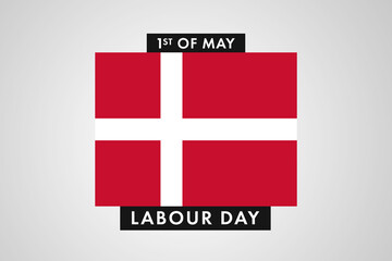 Denmark Labor Day. International World Workers Day of Denmark background, banner or poster